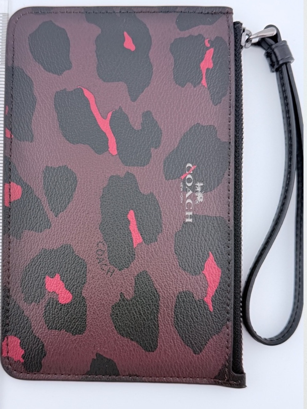 Coach Leopard Multi Print Wristlet - Picture 2 of 5